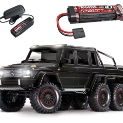 TRX-6 Mercedes-Benz G63 AMG 6x6 RTR 1/10 6WD Crawler Schwarz Inkl. Original Traxxas NiMh Akku + Ladegerät