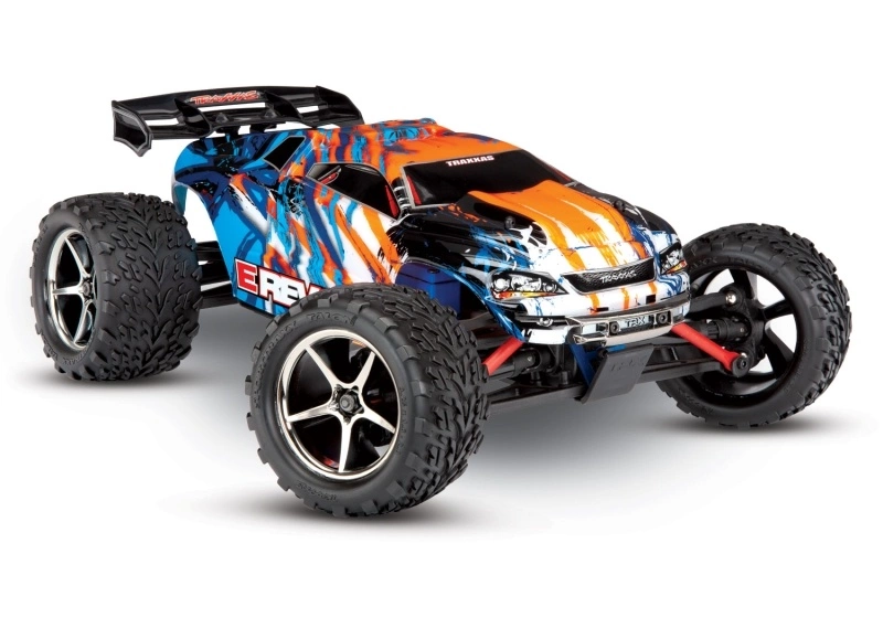 Traxxas E-Revo 1/16 4x4 Brushed TQ Inkl. Akku Und Lader, Orange