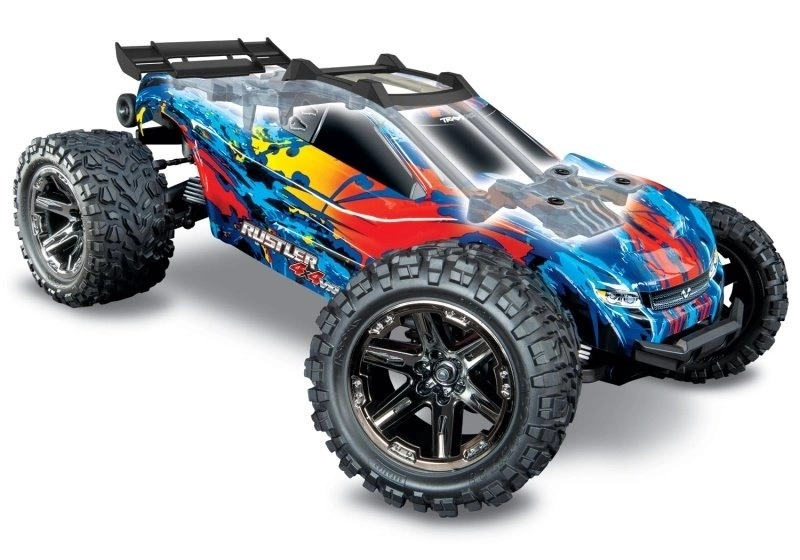Rustler 4x4 VXL BLS 1/10 4WD Stadium Truck + TRX LiPo, Lader Mit Original Traxxas 3S 5000 LiPo Und Ladegerät – Bild 9