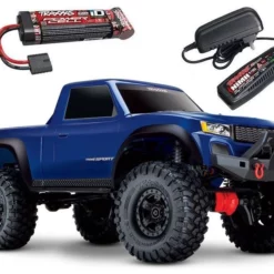 Traxxas TRX-4 Sport - 1/10 Scale Crawler RTR Blau + Akku + Ladegerät