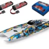 Traxxas Catamaran M41 Widebody BL Rennboot TSM + 2x3S Lipo & Lader