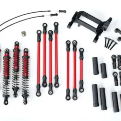 Traxxas Long Arm Lift Kit Komplett In Rot Für TRX-4