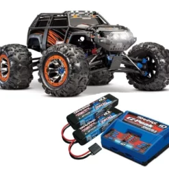 Summit 1/8 Extreme Crawler 2,4GHz TQi, WP RTR, Orange Inkl. Traxxas DUAL EZ-Peak Plus-Lader Und 2x2S 7600mAh Akku