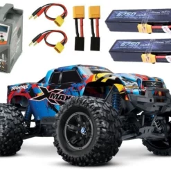 Traxxas X-MAXX 8S 4WD BL Rock N' Roll +2x4s 6750 Lipo, Duo Lader 2x 4S Gesace 50C 6750 Lipo, Duo Ladegerät