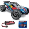 Rustler 4x4 VXL BLS 1/10 4WD Stadium Truck + TRX LiPo, Lader Mit Original Traxxas 3S 5000 LiPo Und Ladegerät