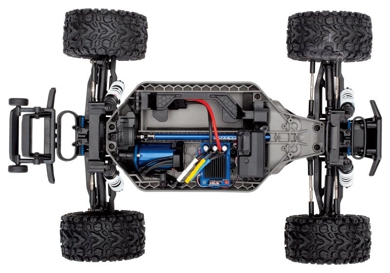 Rustler 4x4 VXL BLS 1/10 4WD Stadium Truck + TRX LiPo, Lader Mit Original Traxxas 3S 5000 LiPo Und Ladegerät – Bild 7
