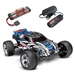 Rustler 1/10 2WD Waterproof Stadium Truck RTR + Traxxas NIMH-Akku & Traxxas Ladegerät