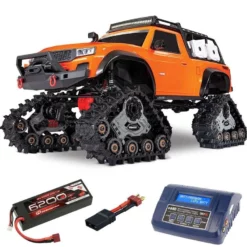 Traxxas TRX-4 Sport Mit All Terrain Traxx Ketten, LED RTR, Orange Inkl. LiPo Akku, Ladegerät