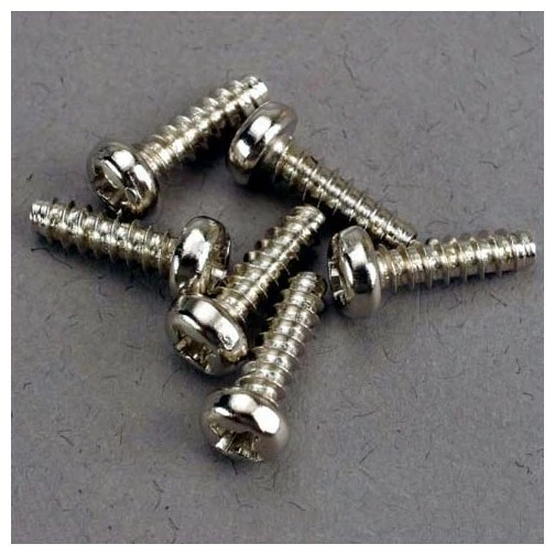 Traxxas 2675 Rundkopf-Schneidschraube 3x10mm (6)