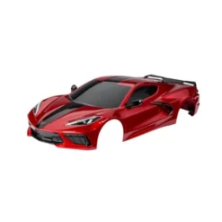 Traxxas 9311R Karosserie Chevy Corvette Stingray Rot Lackiert Inkl Au